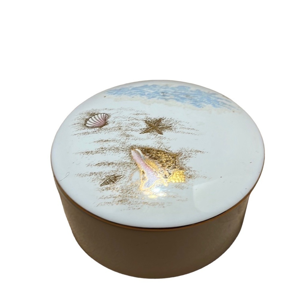 Otagiri Japan Ebb Tide round trinket box